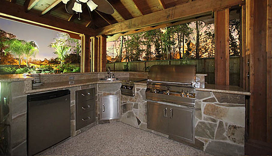 Extreme Outdoor Luxury Kitchens, Patio Kitchens, Kingwood TX.