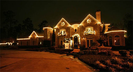 Holiday Christmas Outdoor Lighting.